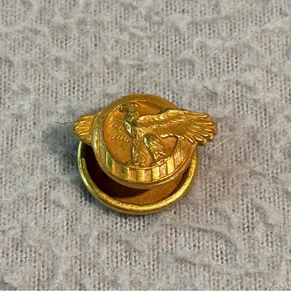 Vintage Lot of 21 World War II & U.S. Army Insignia Collectible Push Pins Badge